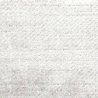 Off-white woven fabric with a nubby, looped pile texture and subtle horizontal ribbing, displayed against a light gray background.